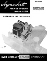 Dynaco FMA-2 - Service Manual